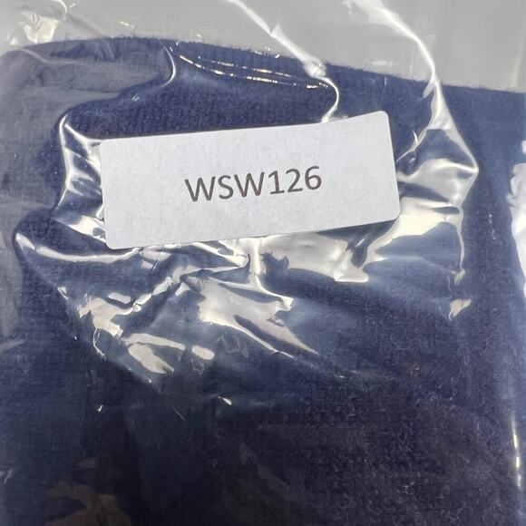 J. Peterman Navy Blue Floral Open Wrap Cardigan Sweater 100% Merino Wool Size L - Picture 11 of 13